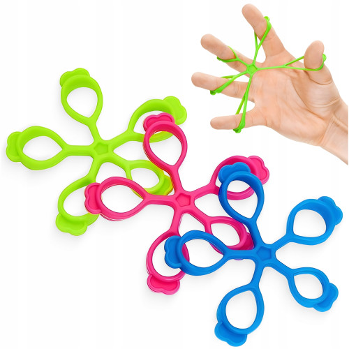 Купить Резинка для фитнеса  4FIZJO 1-4 кг 3 шт Mix для пальцев и кисти в Киеве - фото №1